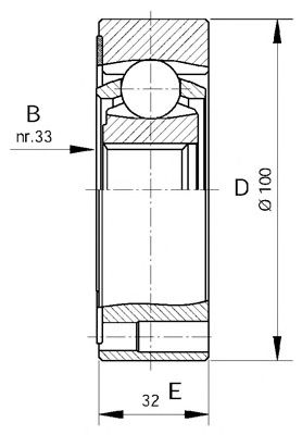 OPEN PARTS cvj541120 -  Шарнирный комплект, приводной вал